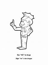 Coloring Pages Security Guard Template sketch template