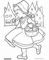 Coloring Pages Sweden Swedish Color Getcolorings Children sketch template