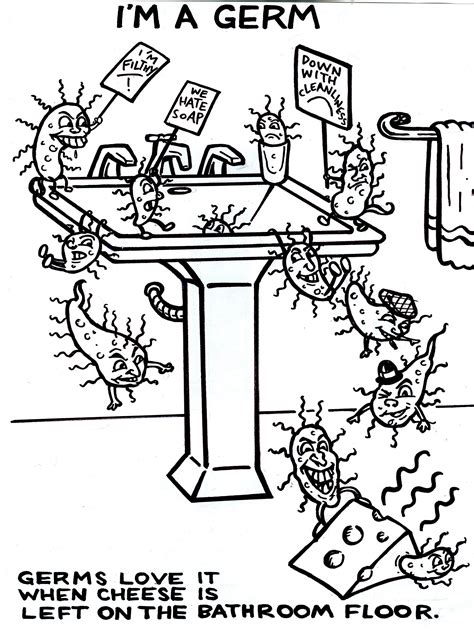 germ coloring page coloring pages
