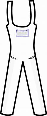 Overall Outline Clipart Overalls Clip Cliparts Clker Library sketch template