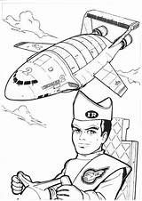 Thunderbirds Pages Pilot Colouring Coloring Age Go Over sketch template