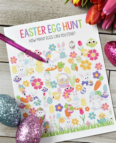 printable easter games  kids fun squared