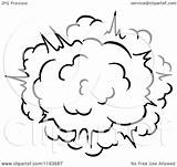 Explosion Poof Clipart Comic Burst Illustration Vector Royalty Seamartini Graphics Coloring Template Sketch sketch template