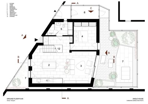 gallery  angle house carbogno ceneda architects  architect house floor plans