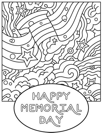 memorial day coloring pages senior living media