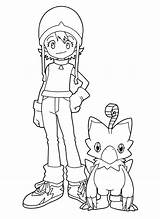 Digimon Coloring Pages Sora Printable Color Biyomon Coloring4free Tamers Deer Palmon Gabumon Popular Print Library Choose Board Sheets sketch template