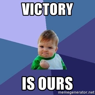 victory   success kid meme generator