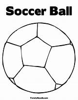 Ball Coloring Soccer Printable Sports Pages Template Popular sketch template