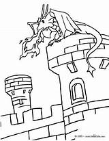 Dragon Castle Coloring Pages Tower Print Printable Color Getcolorings 31kb 470px Drawings sketch template