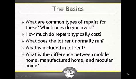 mobile home investing    mobile home repairs cost youtube