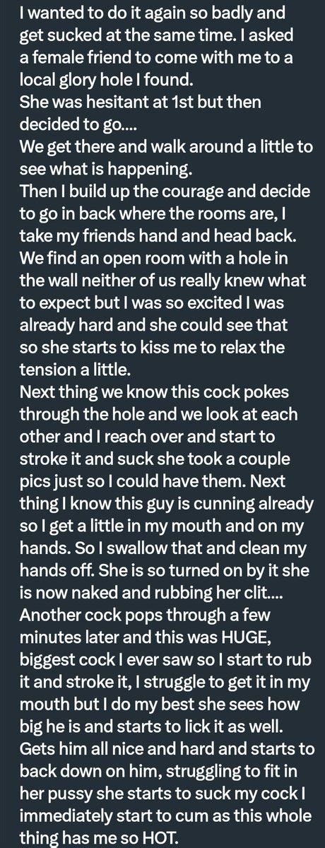 pervconfession on twitter he went to a gloryhole with a friend