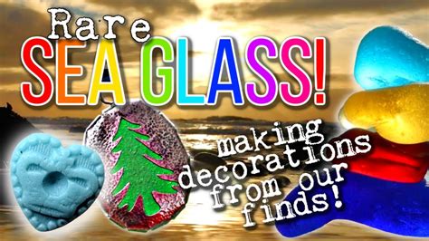 Beachcombing For Rare Sea Glass In North England And Making Festive