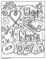 Coloring Nurse Pages School Week Nurses Printables Nursing Appreciation Thank Gifts Perfect Way Much Show Book Choose Board Care Teacher sketch template
