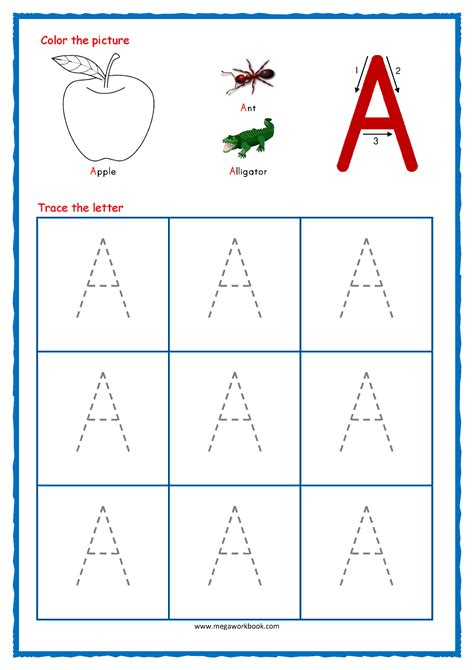 preschool writing worksheets  printable letters