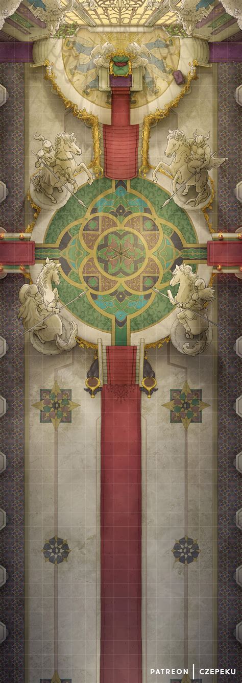 royal throne room battlemap  rdungeonsanddragons