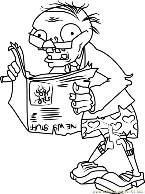 plants  zombies printable coloring pages  getdrawings