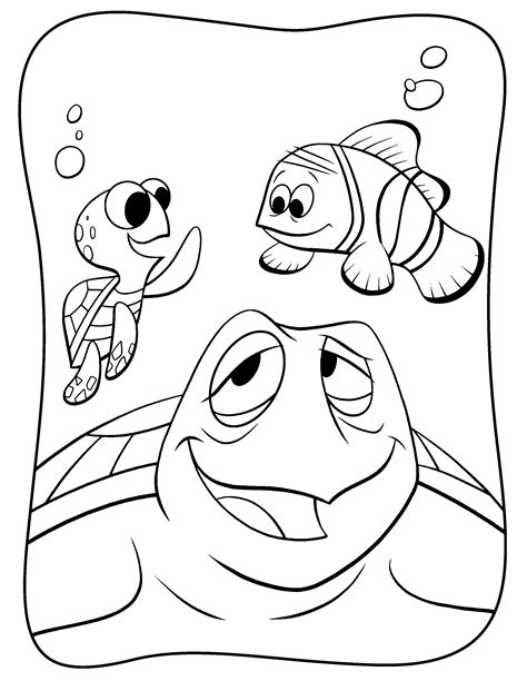 finding nemo friends coloring pages