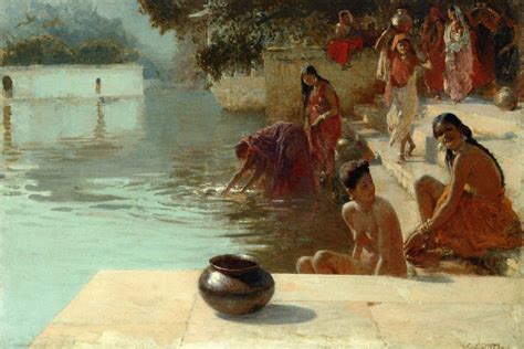 Woman S Bathing Place I Oodeypore India C 1895 Edwin