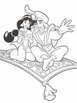 Aladdin Jasmine Drawing Carpet Coloring Magic Pages Disney Flying Kids Color Book Colouring Princess Online Getdrawings Draw Print Printable Spring sketch template