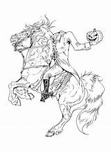 Headless Horseman Coloring Drawing Pages Getcolorings Getdrawings Printable sketch template