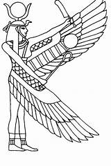 Coloring Pages Egyptian Gods Egypt Ancient Popular Colouring sketch template