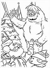 Coloring Pages Rudolph Reindeer Christmas Snowman Nosed Red Abominable Book Kids Yeti Printable Bumble Color Drawing Toddlers Yukon Print Sheets sketch template