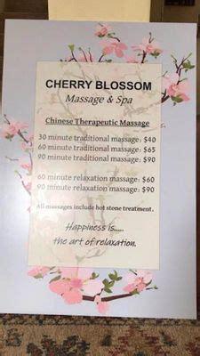 cherry blossom massage spa    racquet club dr