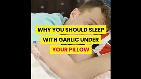 Why You Should Sleep With Garlic Under Your Pillow Youtube