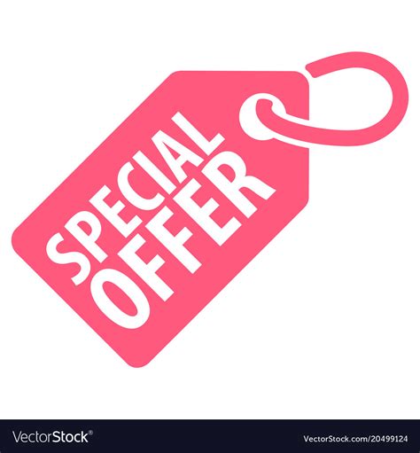 special offer tag royalty  vector image vectorstock