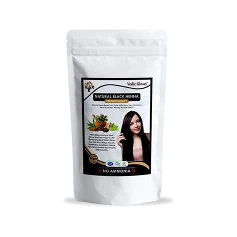 Vedic Glossy Henna Based Herbal Black Hair Color For Everywhere At Rs