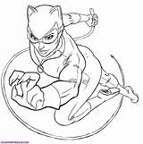 Coloring Pages Batwoman Catwoman Getdrawings sketch template