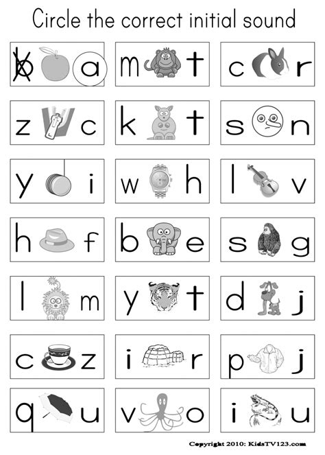 letter sounds worksheets  alphabetworksheetsfreecom