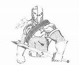 Coloring Deathstroke Pages Arkham Origins Printable People Related sketch template