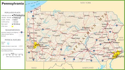 printable road map  pennsylvania  printable maps images