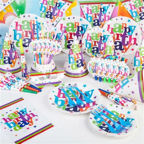 kids birthday supplies  people pcs colorfully theme party