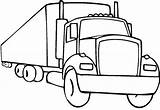 Truck Semi Wheeler 18 Outline Drawing Clipart Coloring Pages Front Cliparts Clip Trucks Cartoon Wheelers Printable Library Drawings Paintingvalley Online sketch template