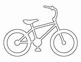 Bike Outline Bicycle Printable Pattern Template Crafts Craft Patternuniverse Applique Kids Clipart Stencil Stencils Use Print Templates Patterns Creating Cut sketch template