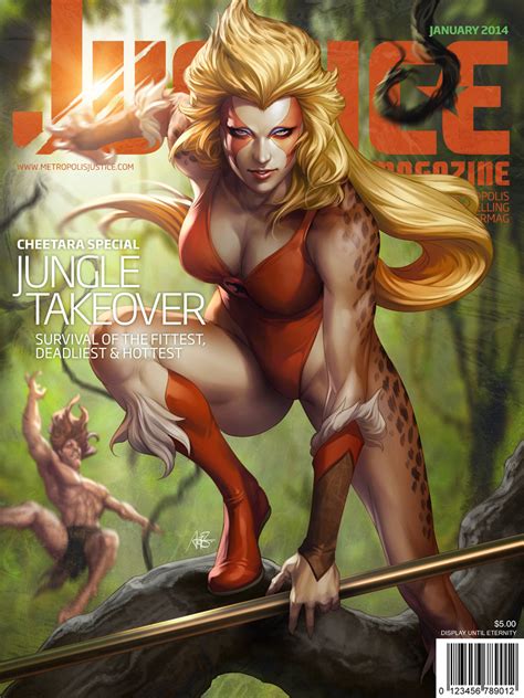 Thundercats Cheetara Justice Magazine Cover Art