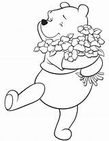 Pooh Winnie Hugging sketch template