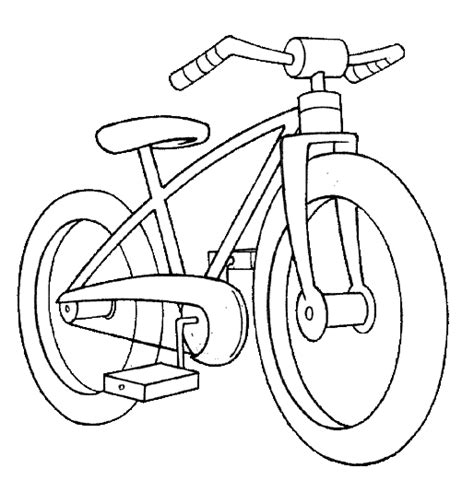 kids coloring pages bicycle print color craft