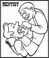 Dentist Teeth Observing Dentists Regularly Educate Coloringpagesfortoddlers sketch template