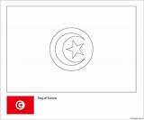 Tunisia Flag Cup Pages Coloring sketch template