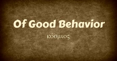 good behavior sound teaching
