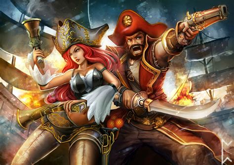 miss fortune and gangplank lolwallpapers