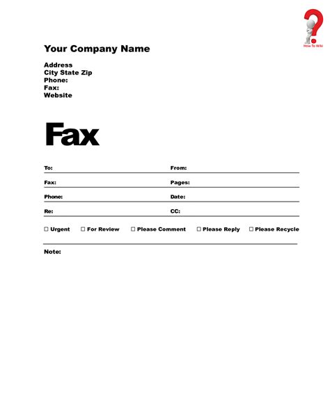 write professional fax cover sheet full guide howtowiki