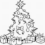 Coloring Christmas Tree Ornaments Presents Lovely Netart Kids sketch template