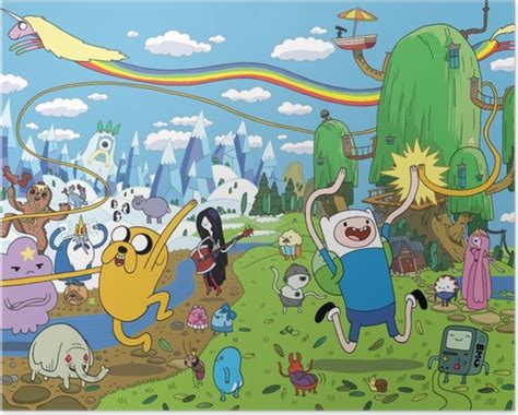 Poster Adventure Time Finn And Jake Pixers Uk