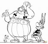 Asterix Coloring Obelix Pages sketch template