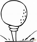 Golf Ball Coloring Pages Drawing Printable Rugby Color Version Click Clipart Clip Compatible Tablets Ipad Android Categories Supercoloring sketch template
