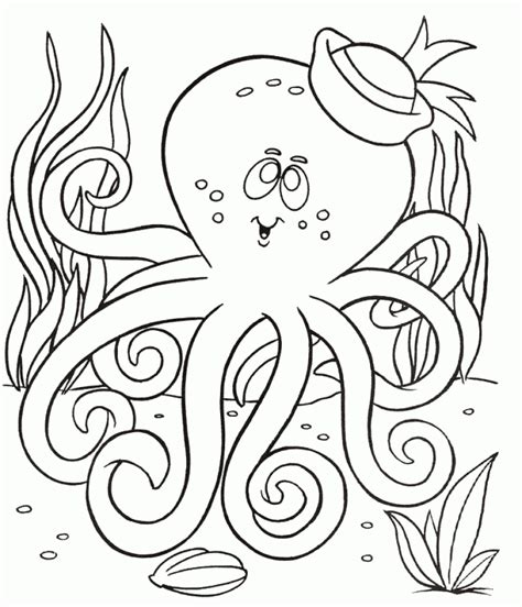 printable octopus coloring pages everfreecoloringcom
